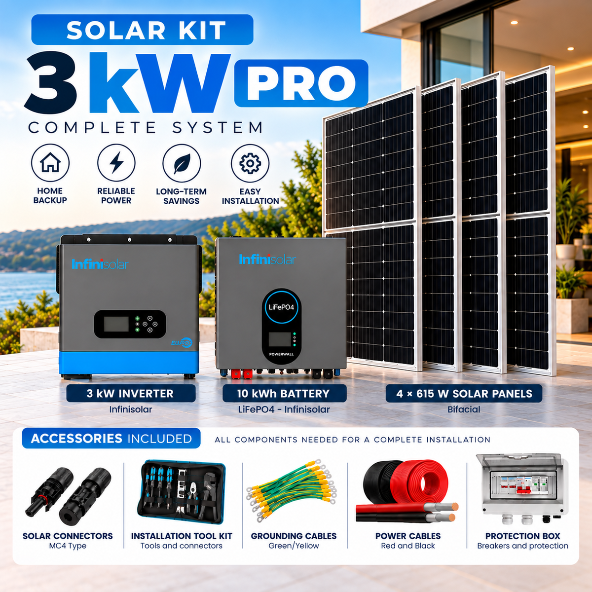 Kit Solar 3 kW PRO