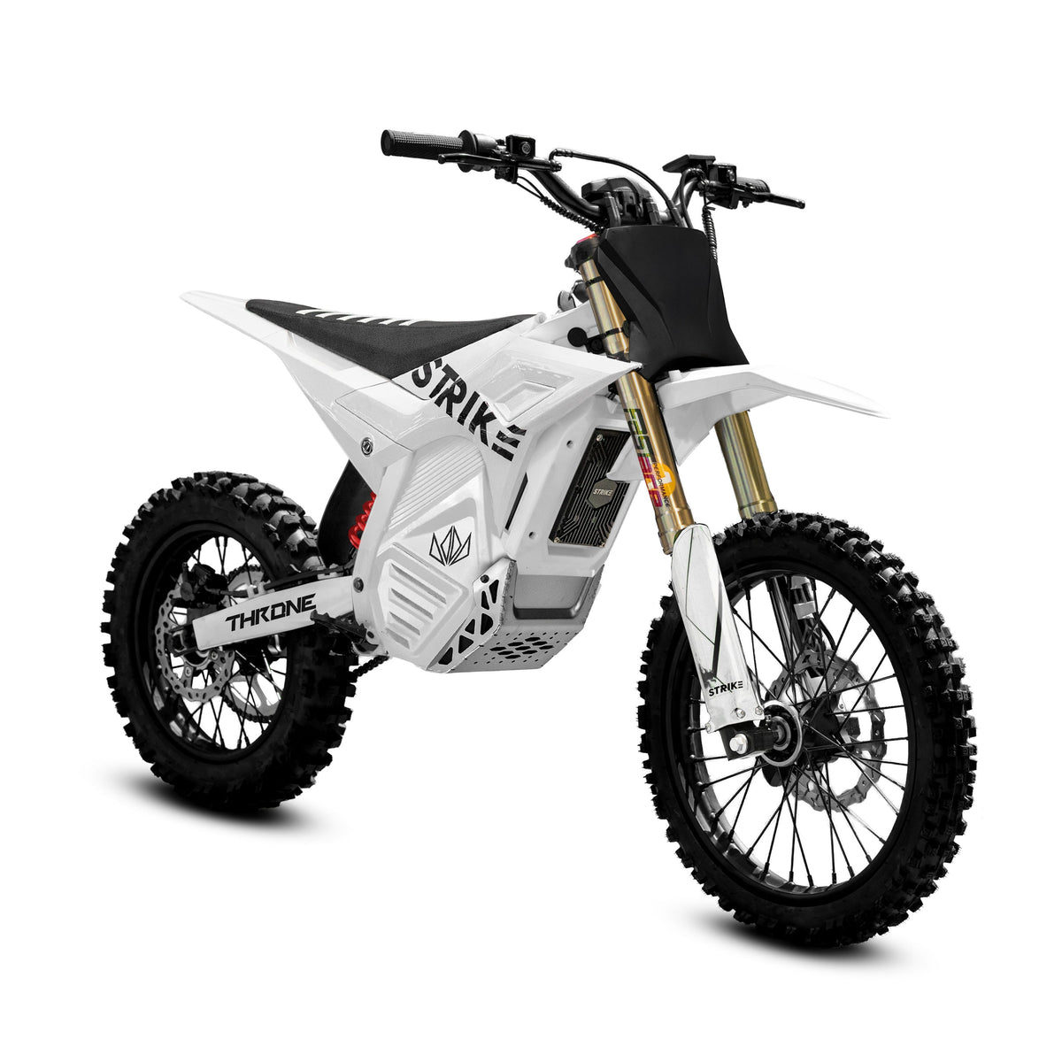 Strike Shadow 72V E-Moto – White – 2